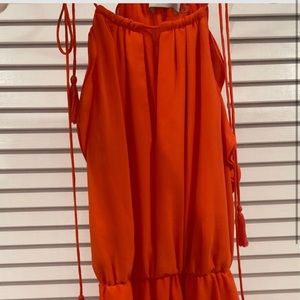 Brand new knee length coral dress
